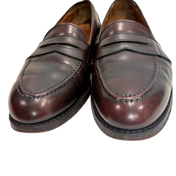 Vintage Alden “Parisian” Oxblood Penny Loafers 8.5B Men / Women 10.5 - Picture 3 of 13
